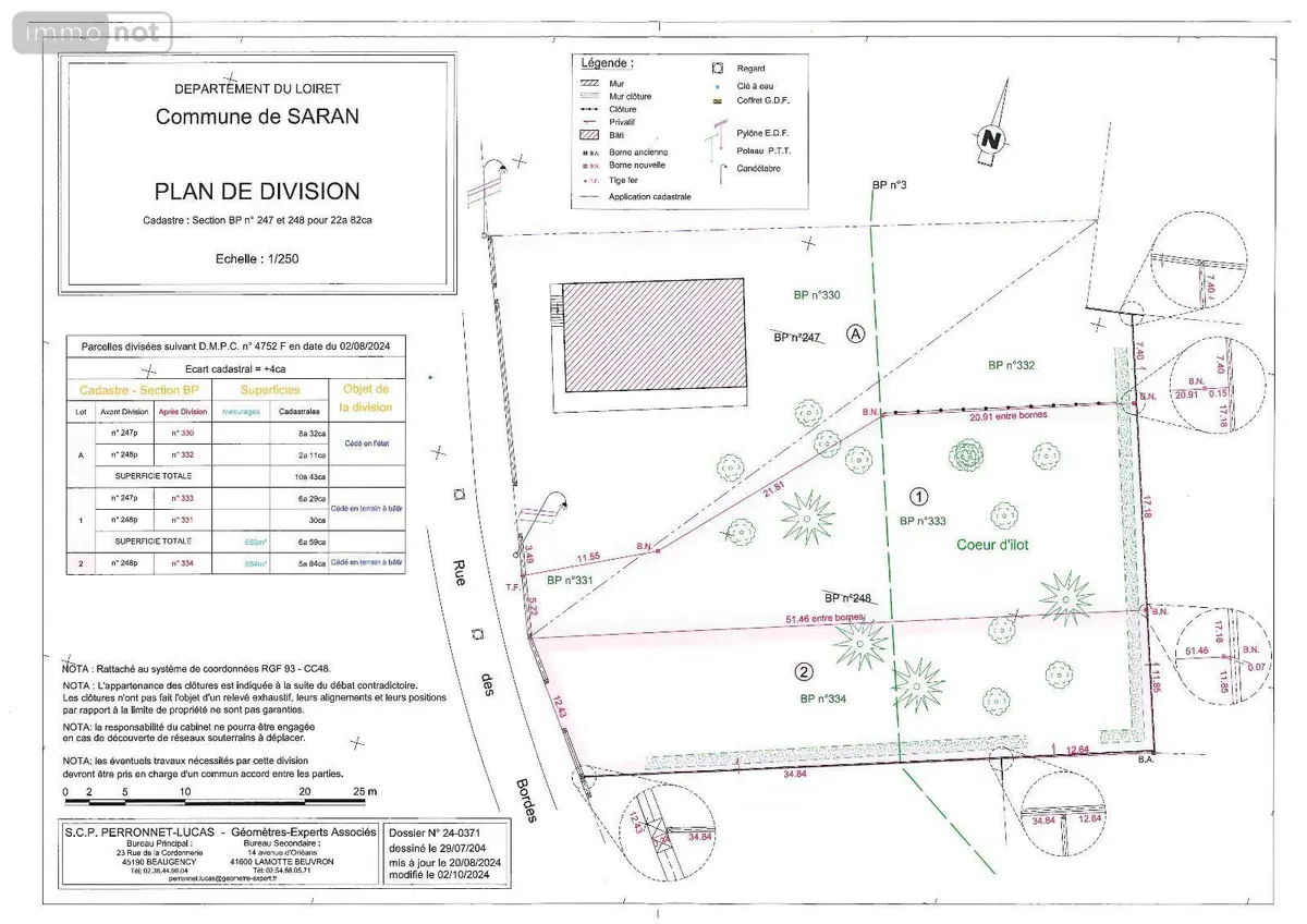 Terrain a batir a vendre Saran 45770 Loiret 45 94500 euros 12295/222 001