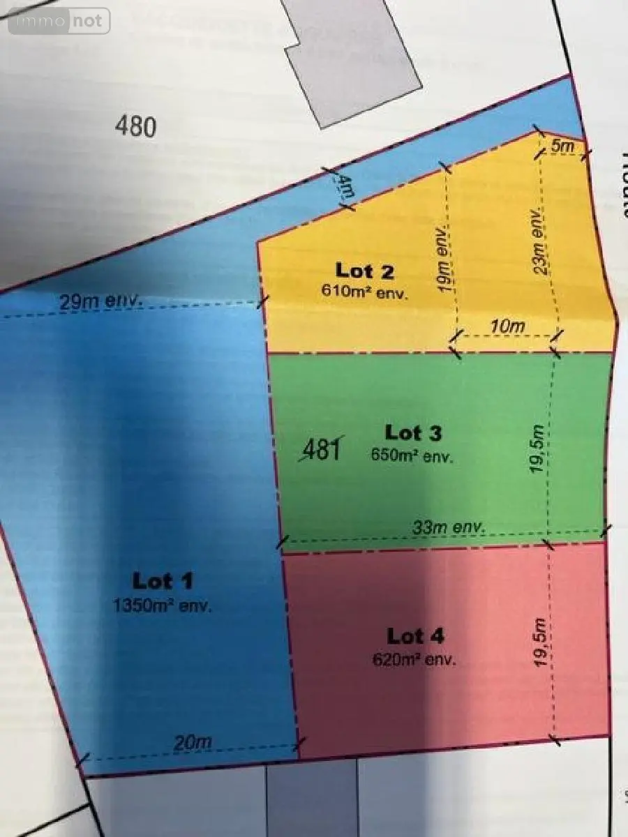 Terrain a batir a vendre Vacqueriette-Erquières 62140 Pas-de-Calais 62 650 m2 31000 euros 083/1873 001