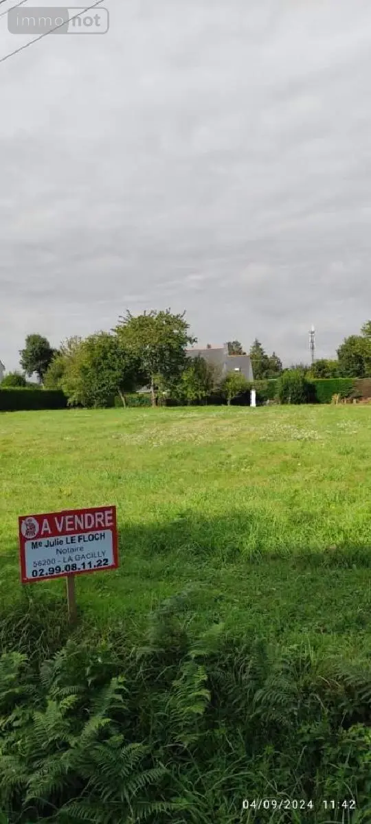 Terrain a batir a vendre Carentoir 56910 Morbihan 56 870 m2 28600 euros 009/1222 001