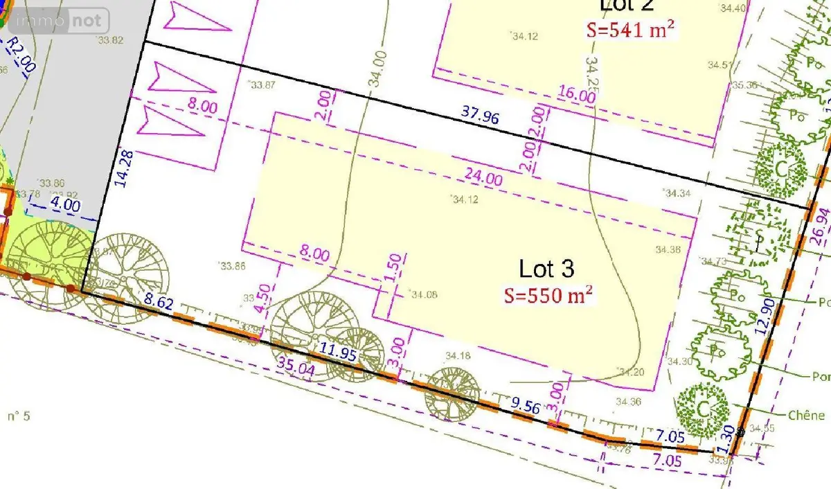 Terrain a batir a vendre Bruz 35170 Ille-et-Vilaine 35 260 m2 239660 euros 138/2235 001