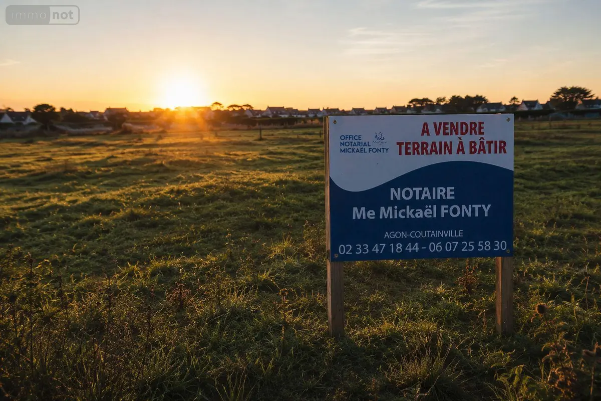 Terrain a batir a vendre Agon-Coutainville 50230 Manche 50 196000 euros 3788 001