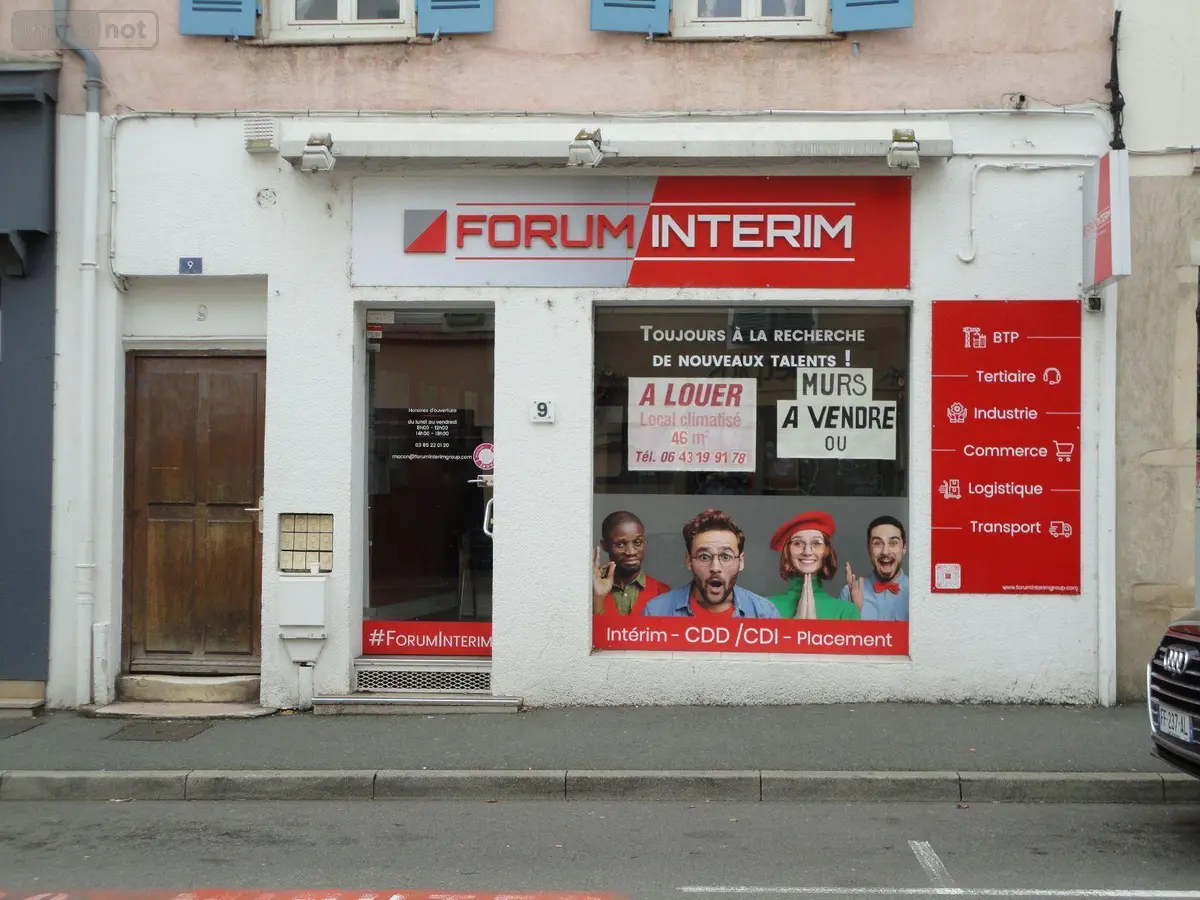 Fonds et murs commerciaux a vendre Mâcon 71000 Saône-et-Loire 71 46 m2 2 pièces 94000 euros MU 59 001