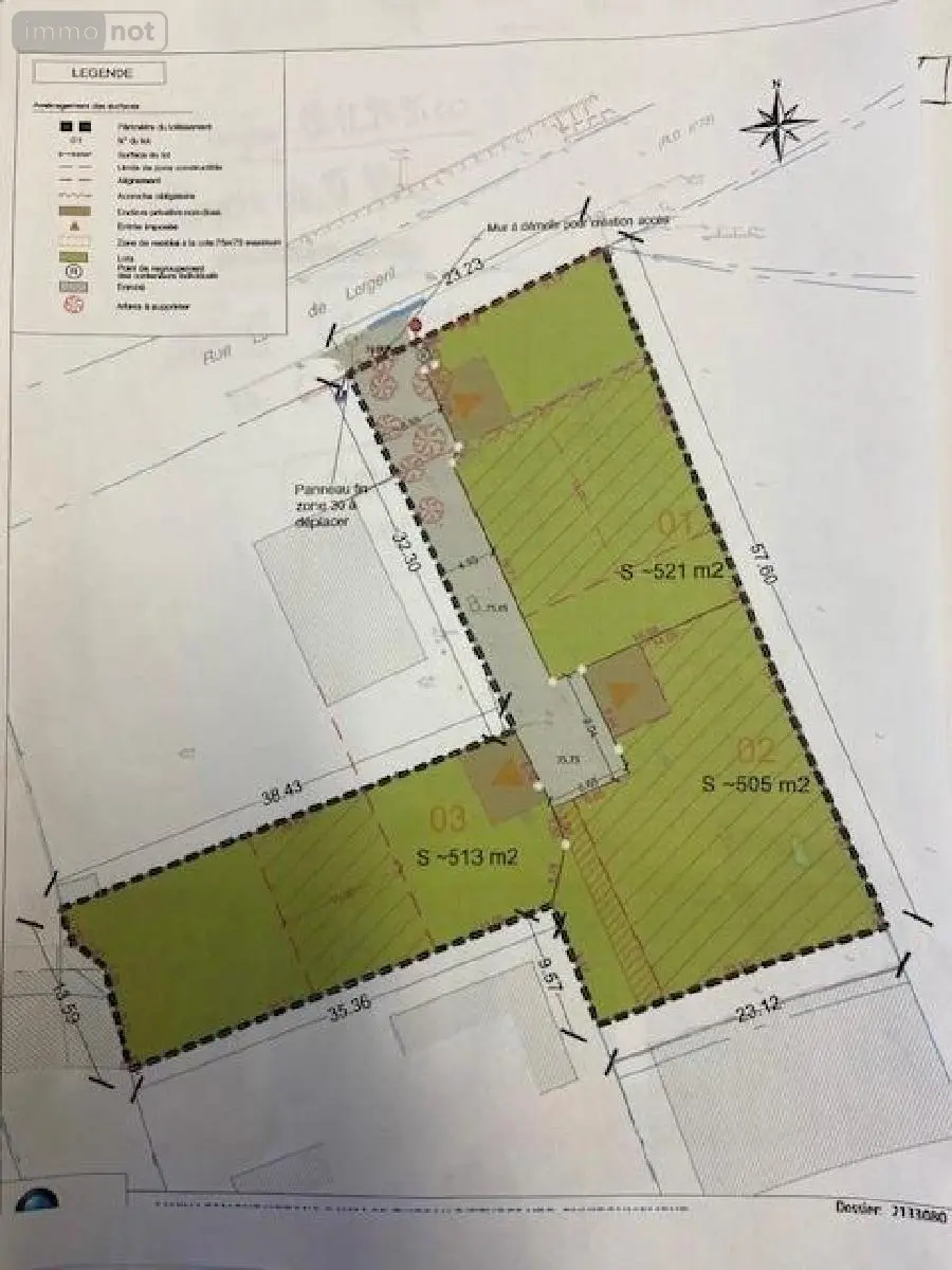 Terrain a batir a vendre Plesder 35720 Ille-et-Vilaine 35 505 m2 64200 euros 105/1868 001