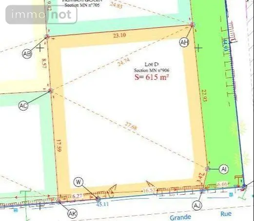Terrain a batir a vendre Bains-sur-Oust 35600 Ille-et-Vilaine 35 53456 euros 143/250TD 001