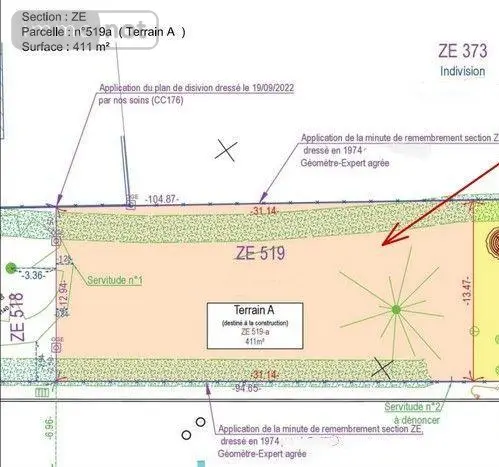 Terrain a batir a vendre Warmeriville 51110 Marne 51 74900 euros 51095/176 001