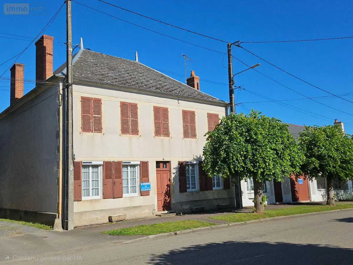 Maison a vendre Ourouer-les-Bourdelins 18350 Cher 18 218 m2 6 pièces 128040 euros DA/27 001