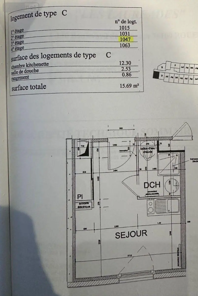 Appartement a vendre Rouen 76100 Seine-Maritime 76 16 m2 1 pièce 49700 euros 014/990 001