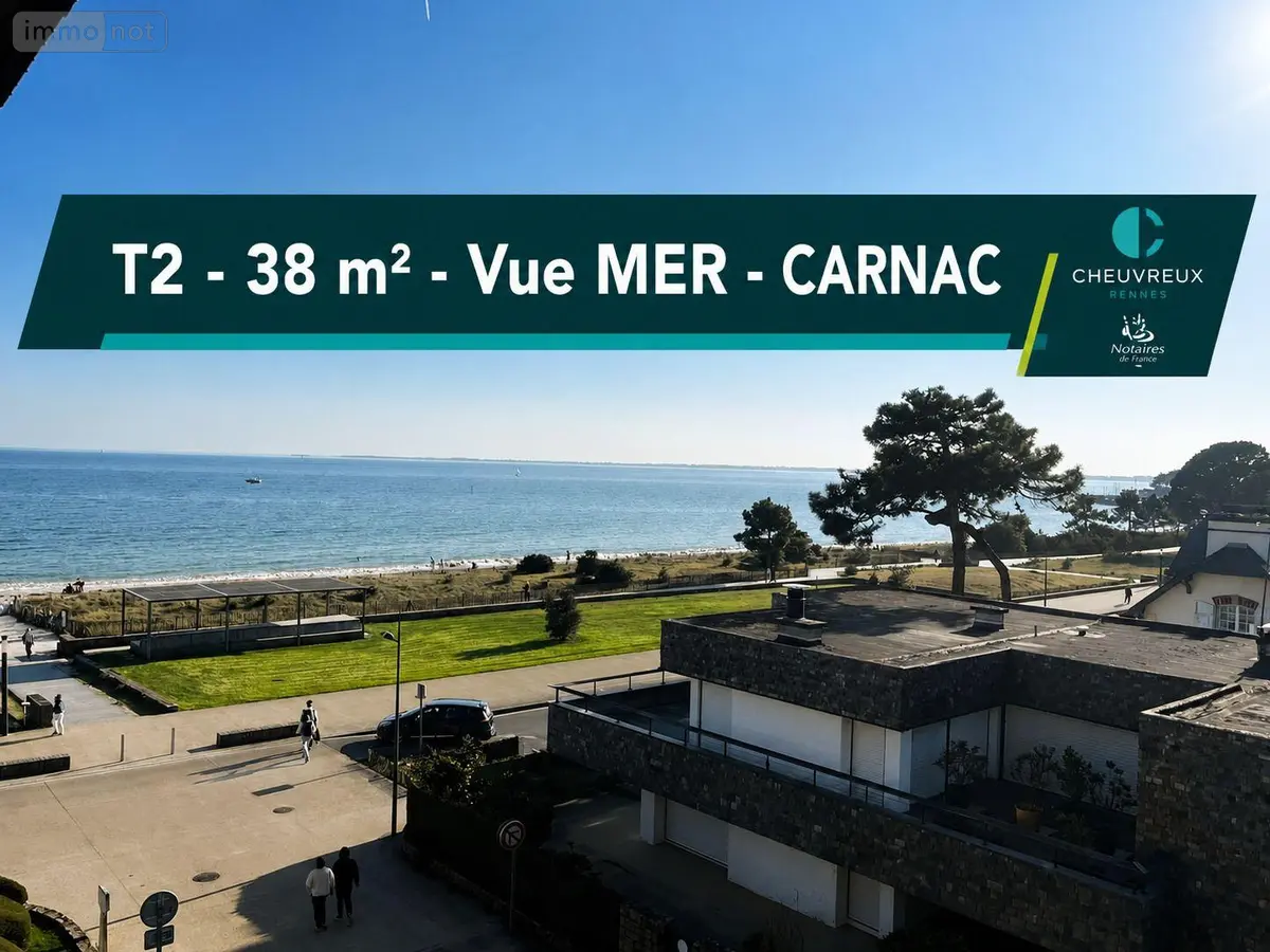 Appartement a vendre Carnac 56340 Morbihan 56 38 m2 2 pièces 374000 euros CHEUVREUX C1-VI 001