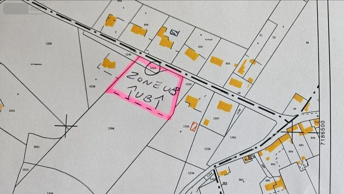 Terrain a batir a vendre La Chapelle-Huon 72310 Sarthe 72 22000 euros HB-1857 001