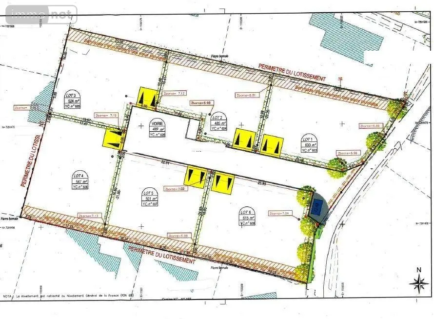 Terrain a batir a vendre Ploudalmézeau 29830 Finistère 29 121700 euros 29054/413 001