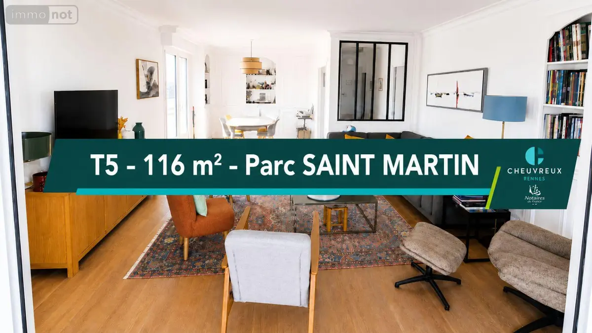 Appartement a vendre Rennes 35000 Ille-et-Vilaine 35 116 m2 5 pièces 518760 euros CHEUVREUX/87 001