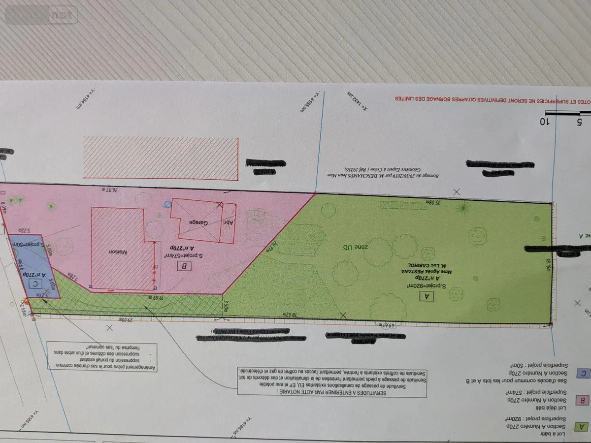 Terrain a batir a vendre Loupes 33370 Gironde 33 135000 euros 045/2233 001