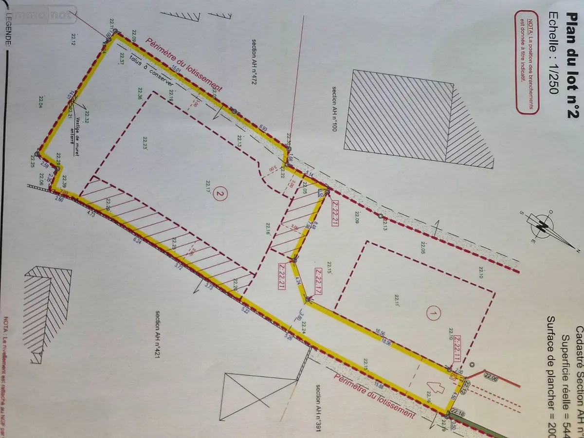 Terrain a batir a vendre Roscoff 29680 Finistère 29 200 m2 160890 euros 29105/121 001