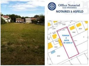 Terrain a batir a vendre Blanzy-la-Salonnaise 08190 Ardennes 08 1690 m2 59900 euros 021/1886 001