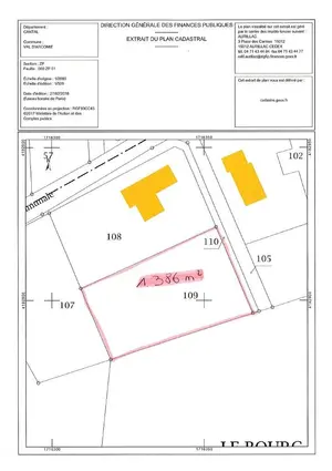 Terrain a batir a vendre Val d'Arcomie 15320 Cantal 15 1386 m2 26 euros 044/430 001