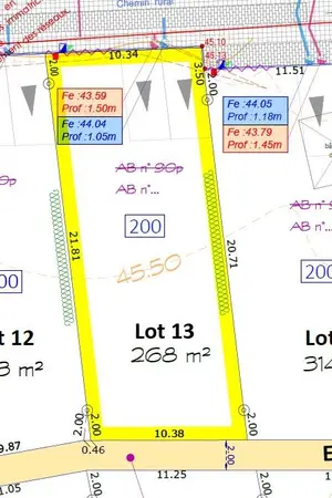 Terrain a batir a vendre Châteaubourg 35220 Ille-et-Vilaine 35 268 m2 69680 euros 35117/1025 001