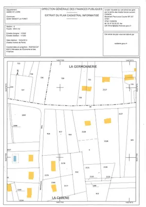 Terrain a batir a vendre Saint-Benoît-la-Forêt 37500 Indre-et-Loire 37 127200 euros 37042-11 001