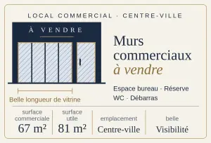 Fonds et murs commerciaux a vendre Lesneven 29260 Finistère 29 81 m2 1 pièce 136870 euros 29094-1061 001