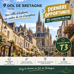 Appartement a vendre Dol-de-Bretagne 35120 Ille-et-Vilaine 35 61 m2 214000 euros 35130-3873 001