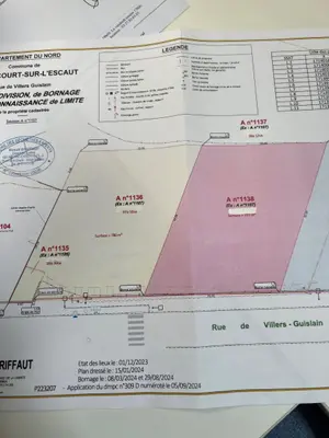 Terrain a batir a vendre Honnecourt-sur-Escaut 59266 Nord 59 24112 euros 59098-11737 001