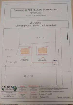 Terrain a batir a vendre Amfreville-Saint-Amand 27370 Eure 27 54000 euros 27061-1500 001