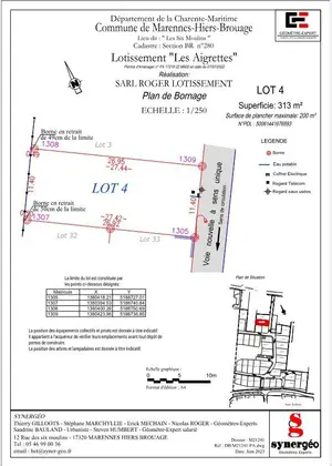 Terrain a batir a vendre Marennes-Hiers-Brouage 17320 Charente-Maritime 17 200 m2 66300 euros DD/JOM/23-10-4 001