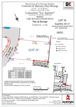 Terrain a batir a vendre Marennes-Hiers-Brouage 17320 Charente-Maritime 17 200 m2 67900 euros DD/JOM/23-10-10 001