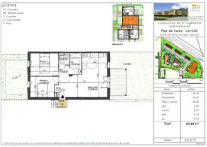 Appartement a vendre Bourg-en-Bresse 01000 Ain 01 65 m2 3 pièces 213500 euros achat_appartement_com_01053_01000 001