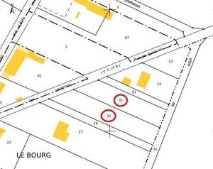 Terrain a batir a vendre Villamblain 45310 Loiret 45 45000 euros RC/747 001