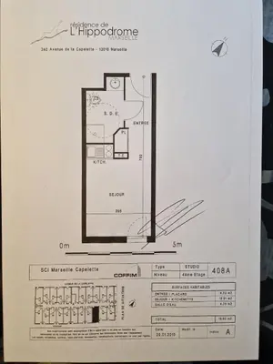 Appartement a vendre Marseille 10e Arrondissement 13010 Bouches-du-Rhône 13 19 m2 1 pièce 85500 euros 91063-5 001