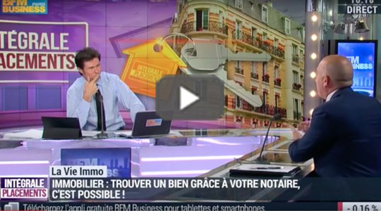 Sur BFM Business FX Duny met en avant le rôle du notaire