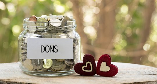 Don aux associations Exonération d'impôt en hausse