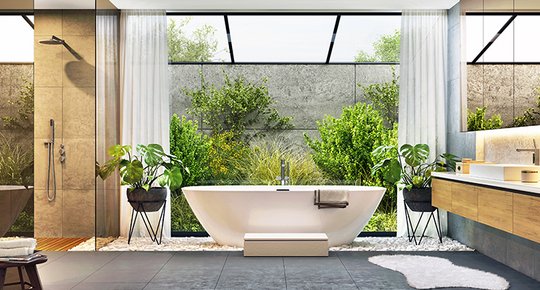 Une salle de bains de toute beauté