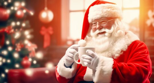 Nous avons rencontré le Père Noël !