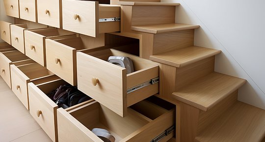 Escaliers : que faire de l'espace sous les marches ?