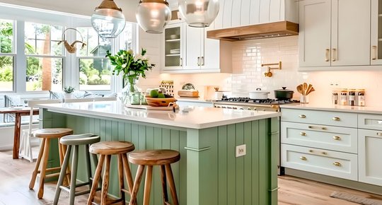 Les tendances déco cuisine 2025 : un retour vibrant aux seventies